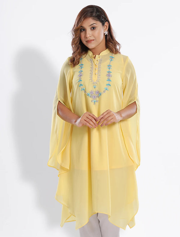 Zardosi Work Asymmetric Kurti