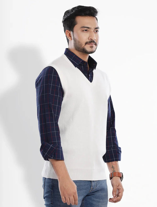 Sleeveless V-Neck Jumper
