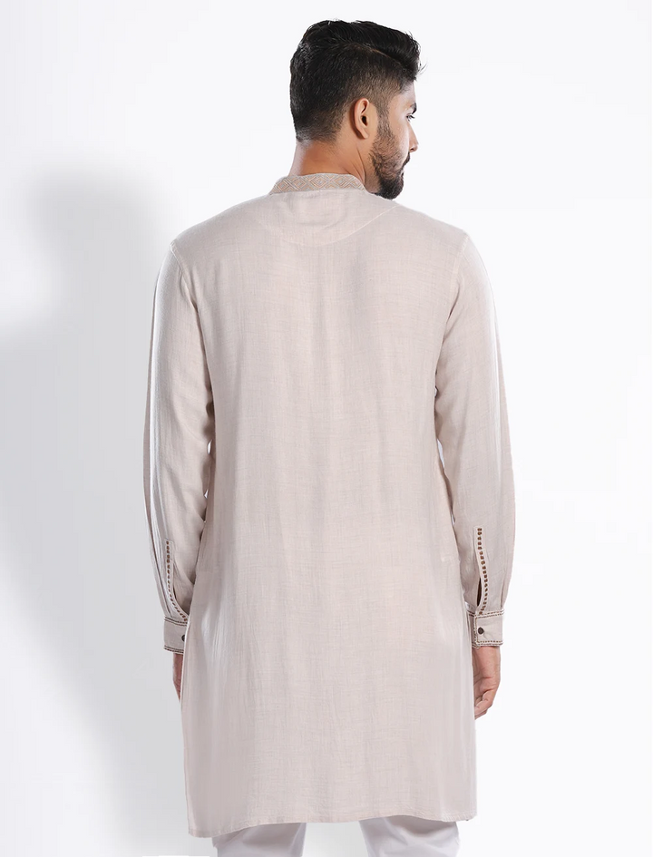 Embroidered Slim Fit Panjabi - Blucheez