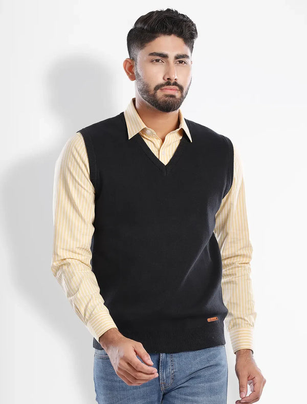 Sleeveless V-Neck Jumper