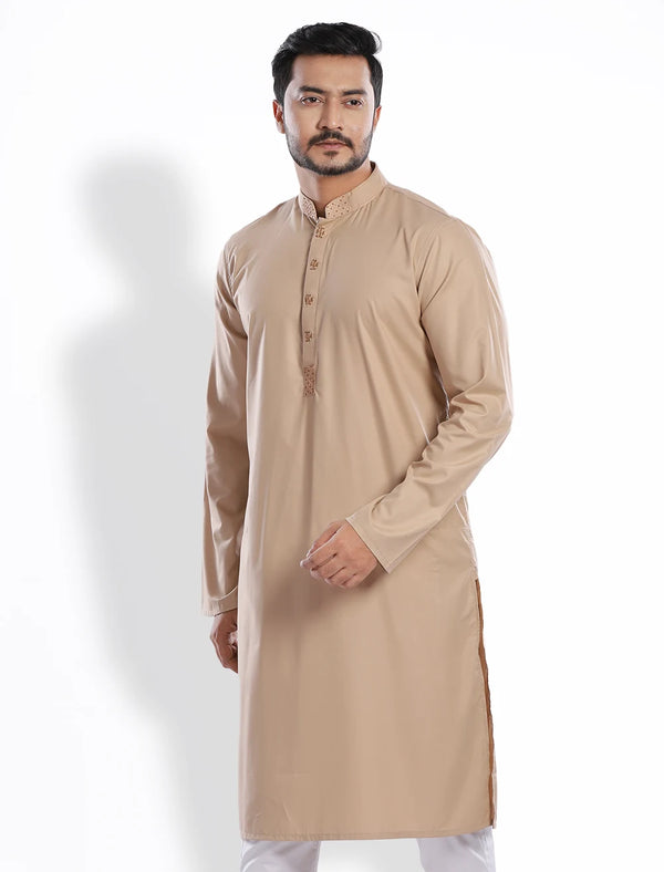 Regular Fit Panjabi With Zardozi Work