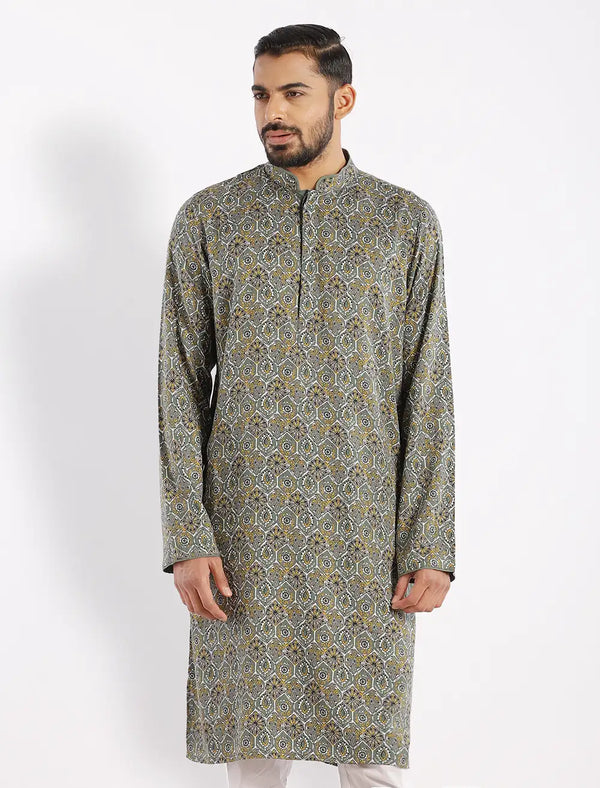 Digital Printed Slim Fit Panjabi