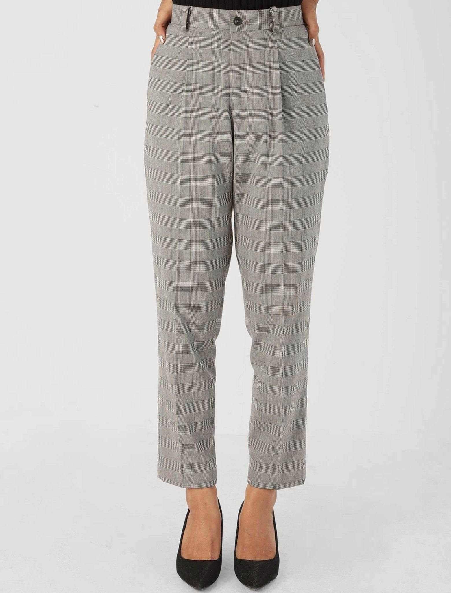 Checkered Semi Formal Pant - Blucheez