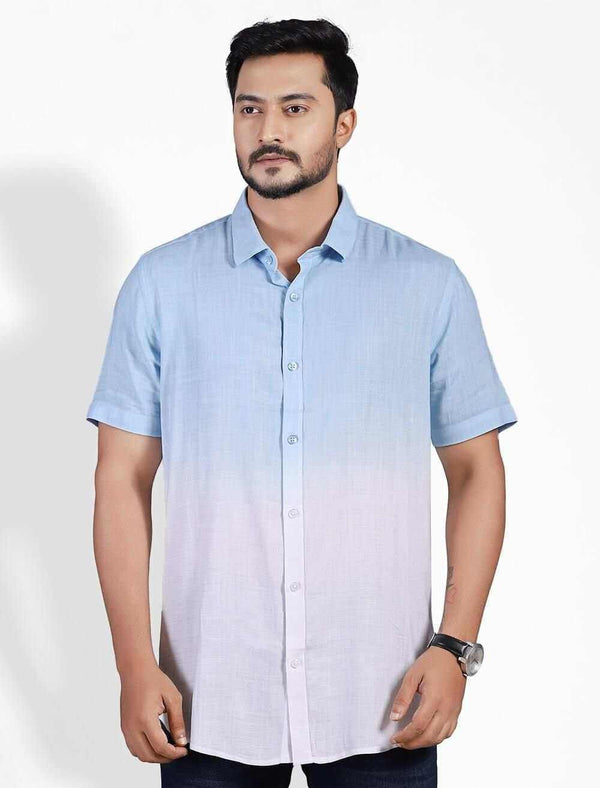 Dip Dye Men's Short Sleeve Shirt - Blucheez