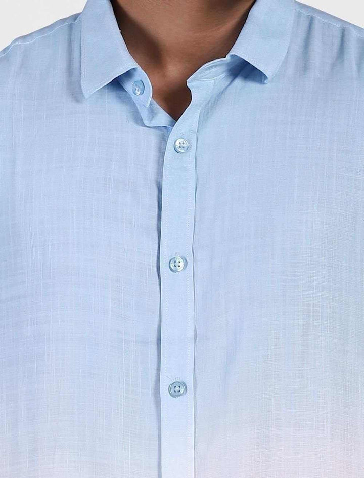 Dip Dye Men's Short Sleeve Shirt - Blucheez