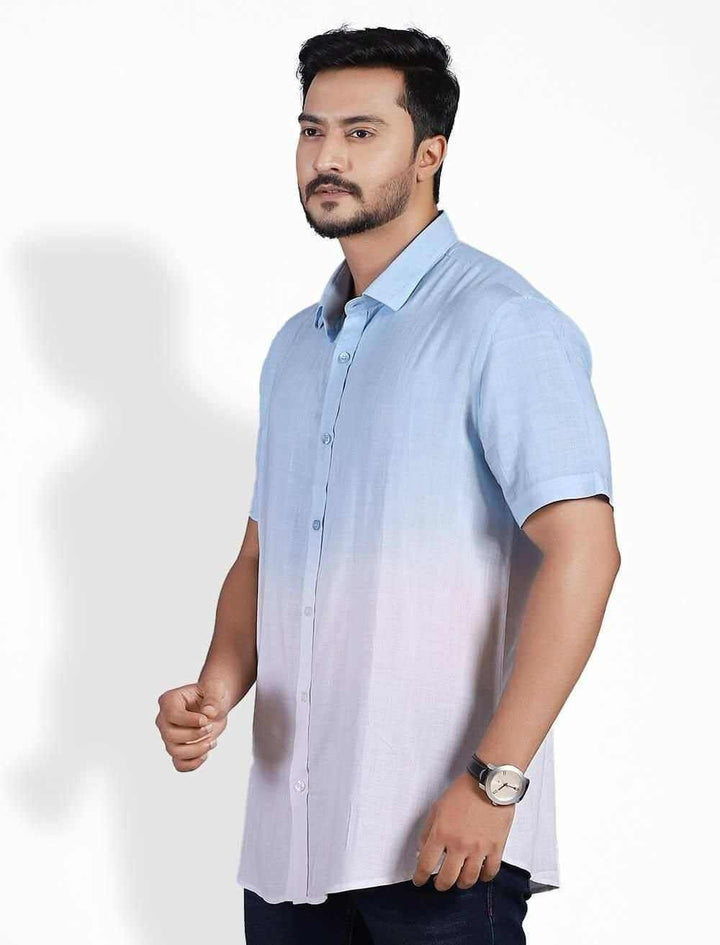 Dip Dye Men's Short Sleeve Shirt - Blucheez