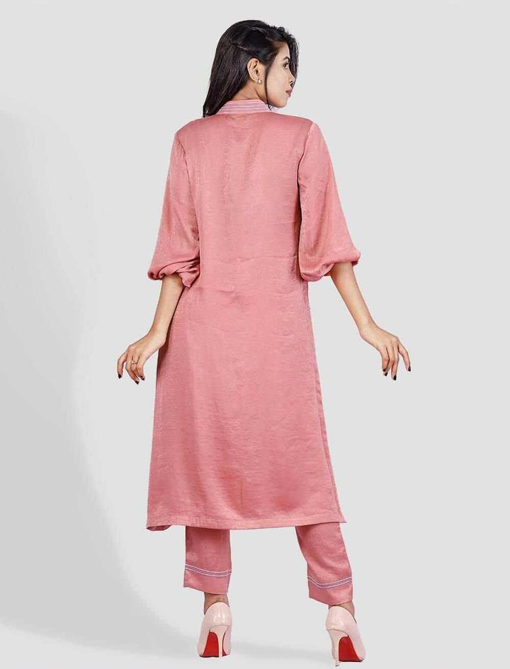 Elegant Kameez With Zardozi Button - Blucheez