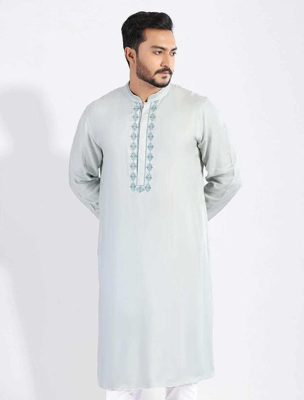 Embroidered Regular Fit Panjabi - Blucheez