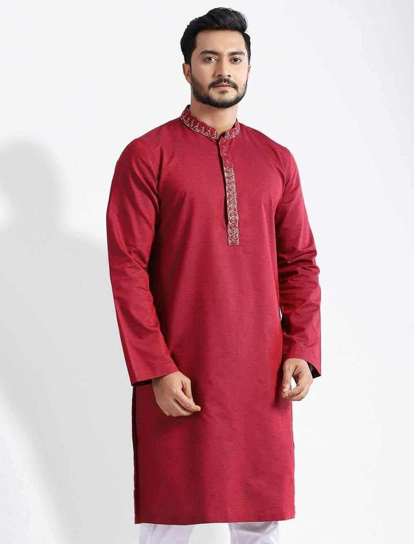 Embroidered Regular Fit Panjabi - Blucheez