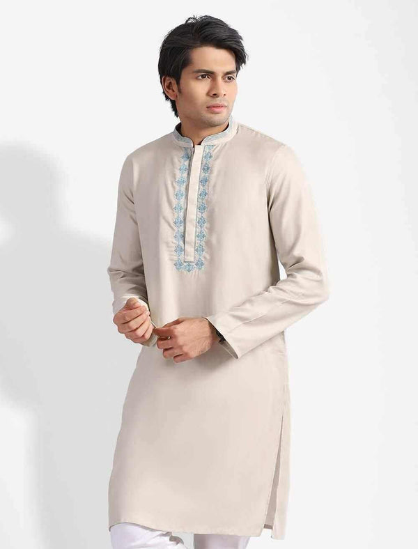 Embroidered Regular Fit Panjabi - Blucheez