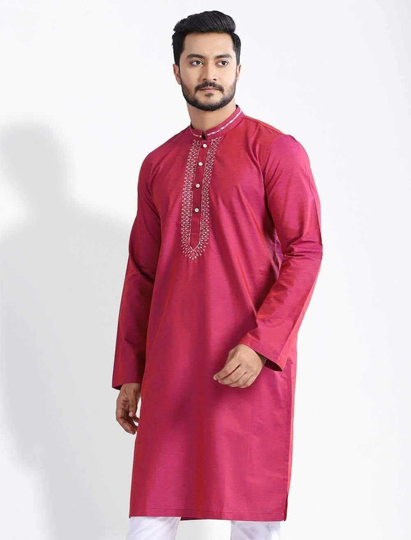 Embroidered Regular Fit Panjabi - Blucheez