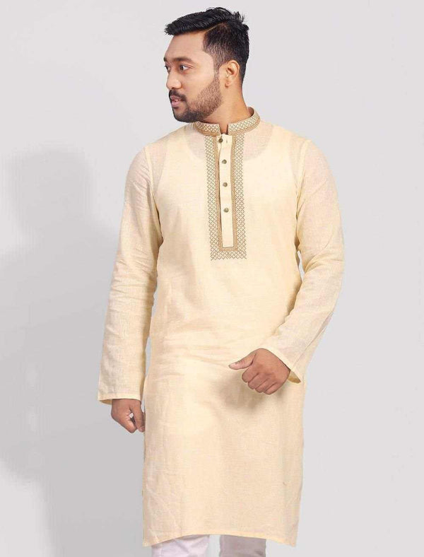 Embroidered Regular Fit Panjabi - Blucheez