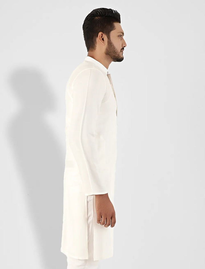 Embroidered Slim Fit Panjabi - Blucheez