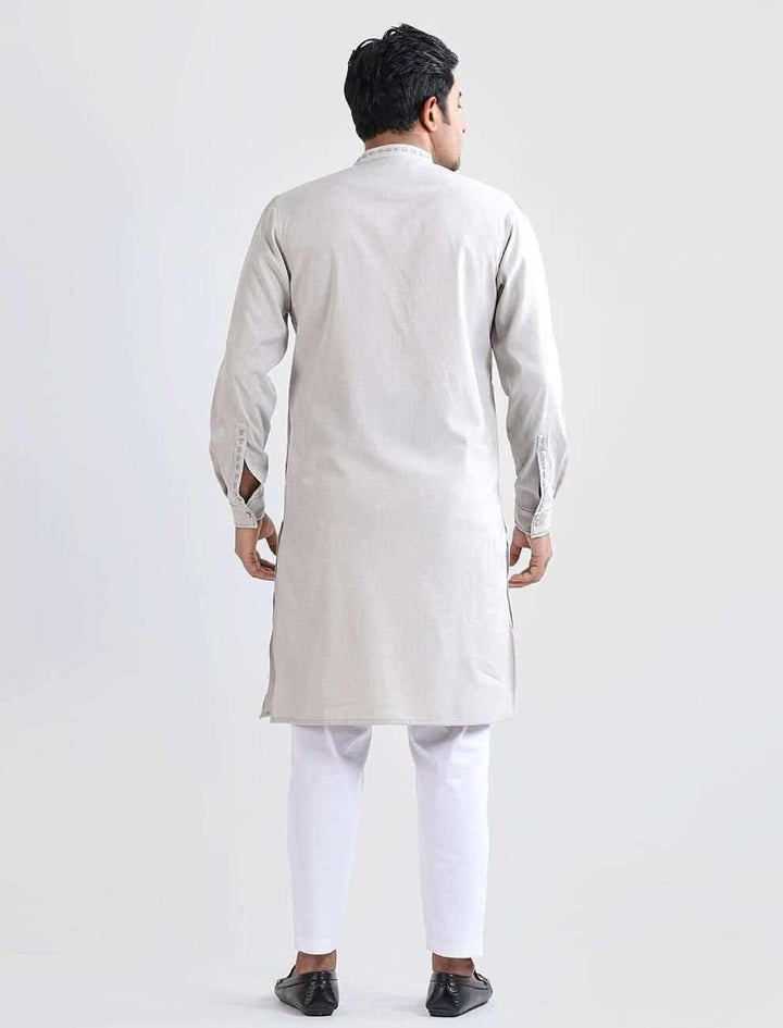 Hand Crafted Regular Fit Panjabi - Blucheez