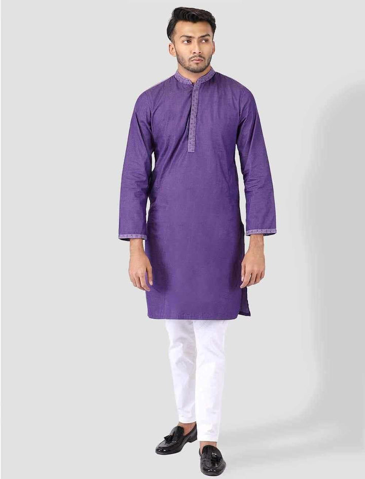 Handworked Slim Fit Panjabi - Blucheez