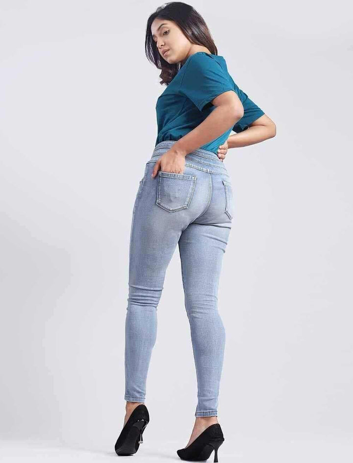 High Waist Skinny Denim - Blucheez