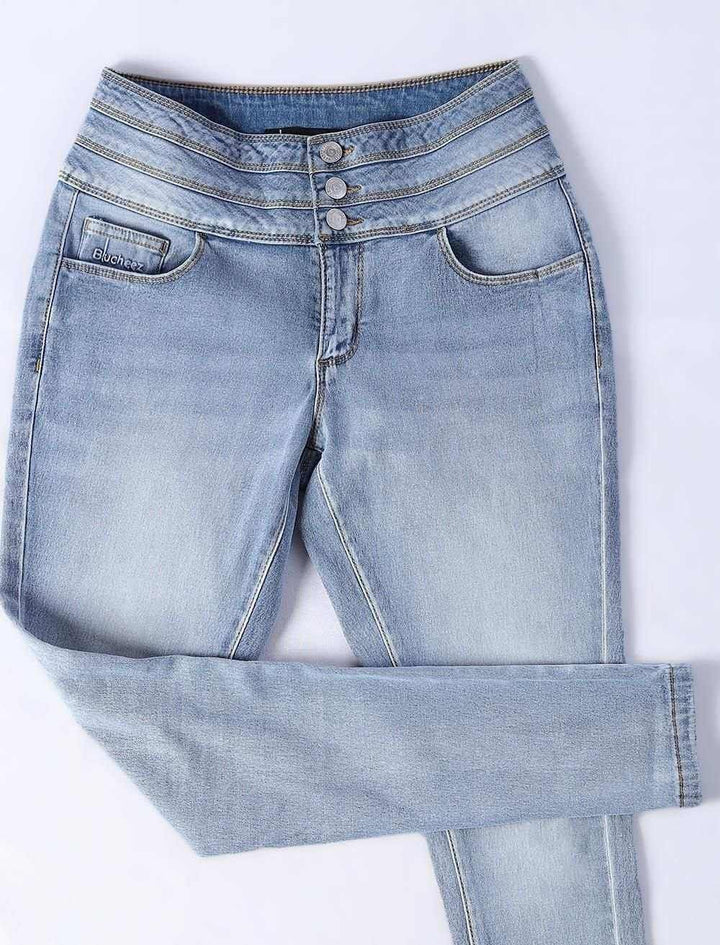 High Waist Skinny Denim - Blucheez