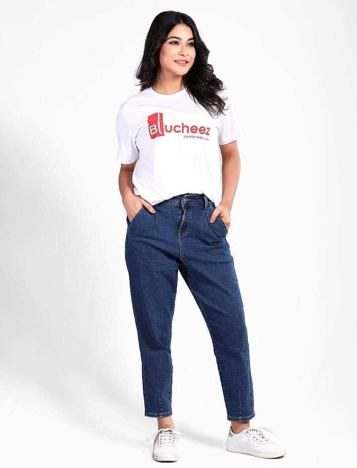 High Waisted Mom Jeans - Blucheez