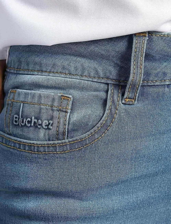 Mid Rise Slim Denim - Blucheez