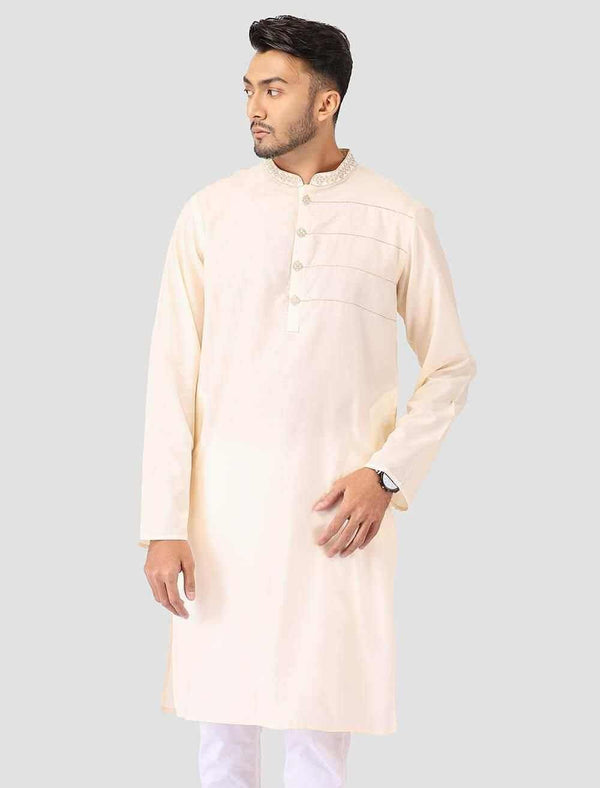 Non Iron Regular Fit Panjabi - Blucheez