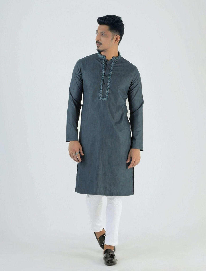 Non Iron Slim Fit Panjabi - Blucheez