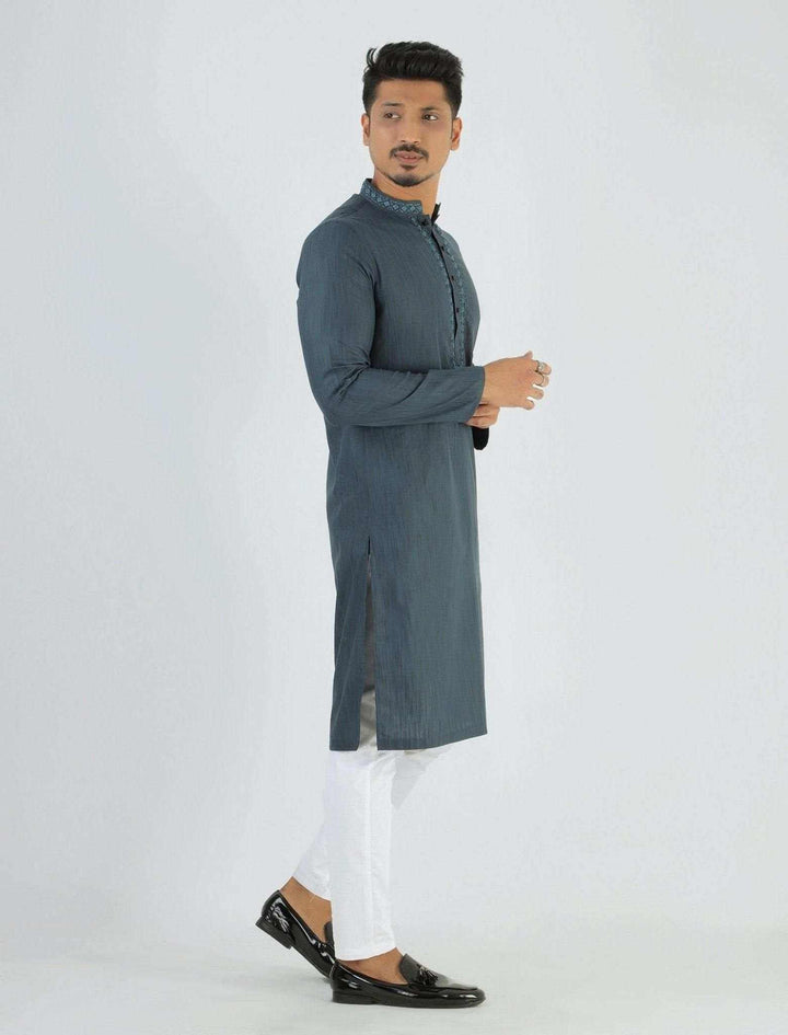 Non Iron Slim Fit Panjabi - Blucheez