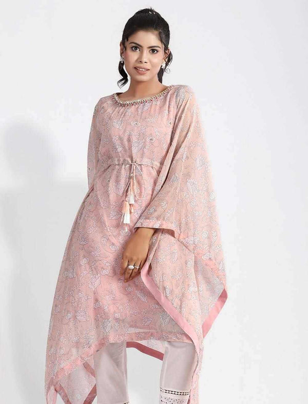 Printed Kaftan with Zardozi Work - Blucheez