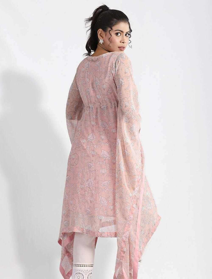 Printed Kaftan with Zardozi Work - Blucheez