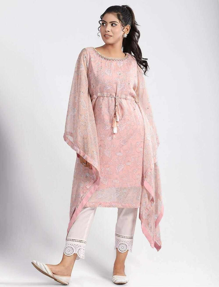 Printed Kaftan with Zardozi Work - Blucheez