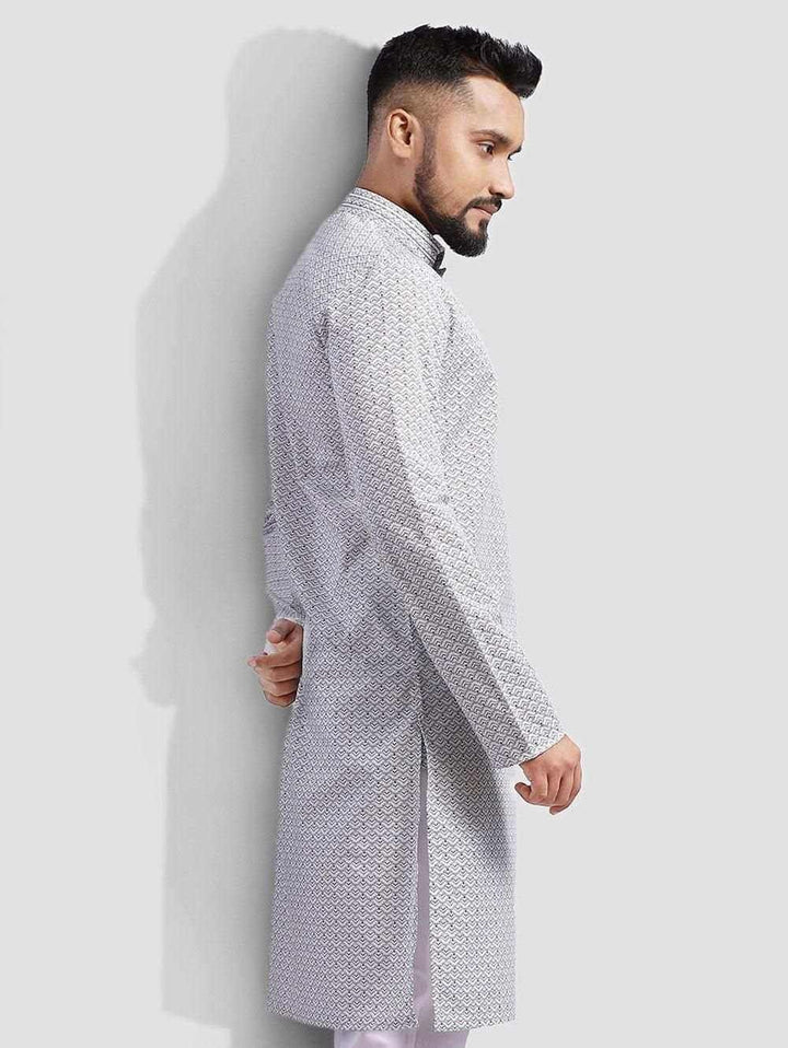 Printed Slim Fit Panjabi - Blucheez