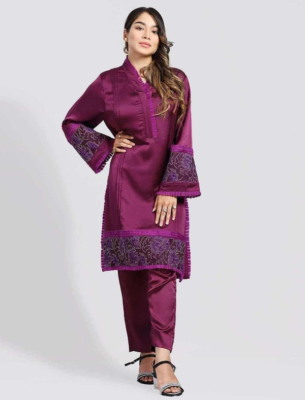 Regular Fit Cutwork Kameez - Blucheez