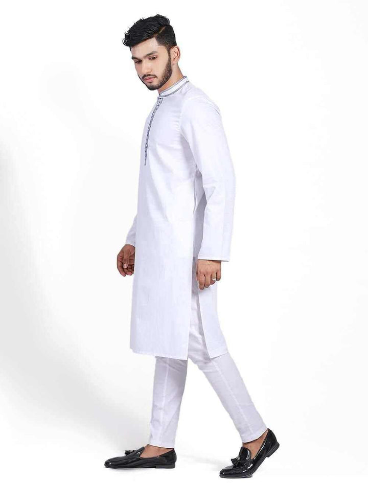 Regular Fit Panjabi With Zardozi Work - Blucheez