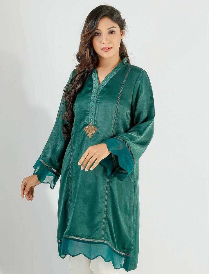 Regular Fit Zardozi Kameez - Blucheez