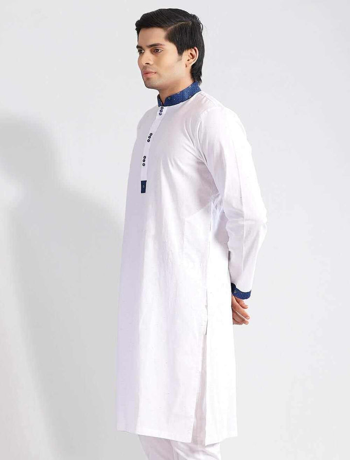 Simple Contrast Regular Fit Panjabi - Blucheez