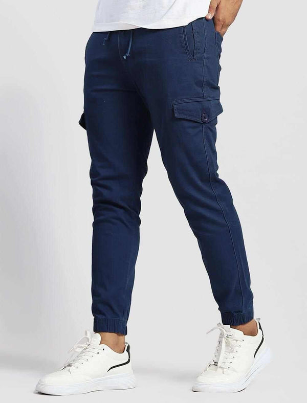 Slim Fit Twill Joggers Pants - Blucheez