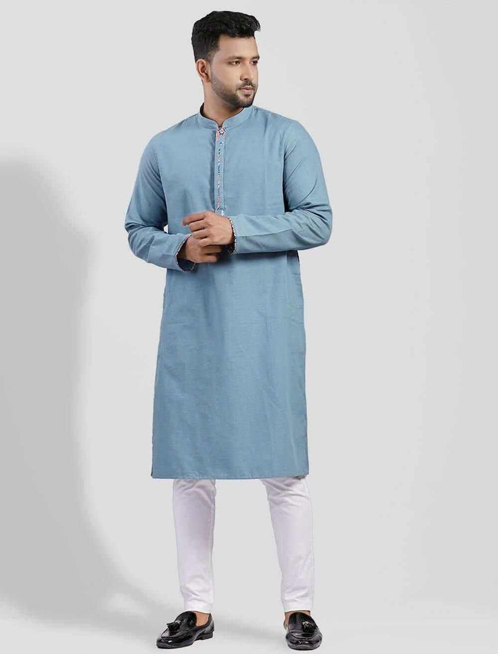 Smart Fashionable Slim Fit Panjabi - Blucheez