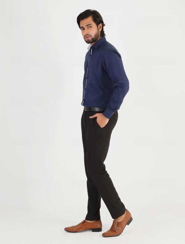 Solid Blue Formal Shirt - Blucheez