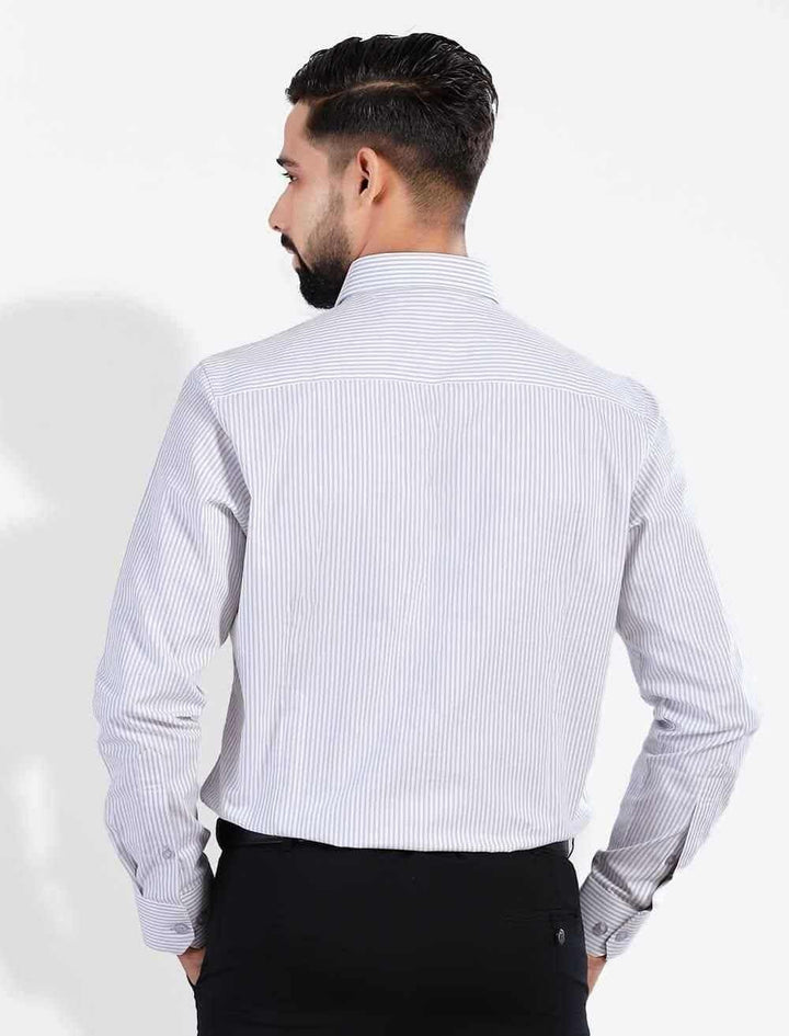 Striped Formal Shirt - Blucheez