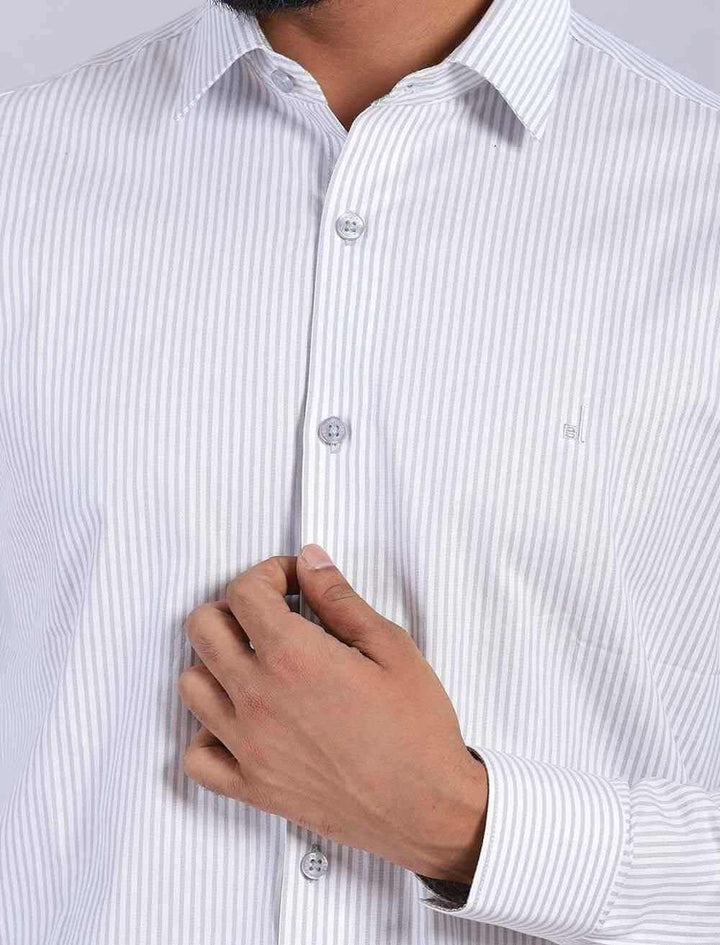 Striped Formal Shirt - Blucheez