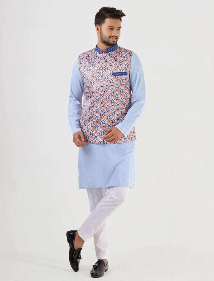 Traditional Waistcoat with Stitched Collar & Pocket - Blucheez